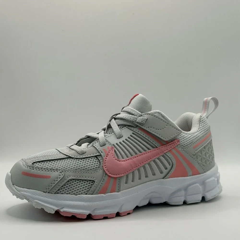 Nike Vomero 5 (PS) Kids Size 2.5Y Girls Shoes Gray White Pink HF6998 012 NEW